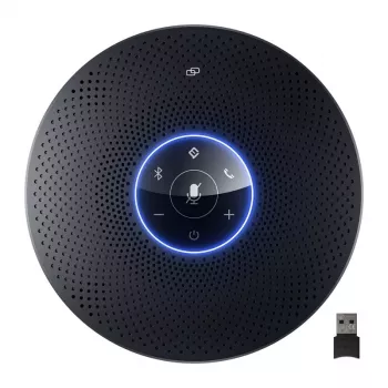 EMEET OfficeCore M2 Max Konferenzlautsprecher - 8-Mikrofon-Array, 360°-Erfassung, USB-C/Bluetooth 5.0, 24h Akku, Daisy Chain