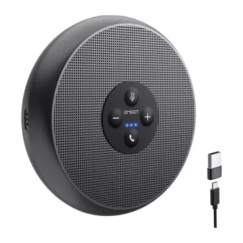 EMEET OfficeCore M1A Konferenzlautsprecher - USB-C & Bluetooth 5.0, KI-Rauschunterdrückung, 360° Sprachaufnahme