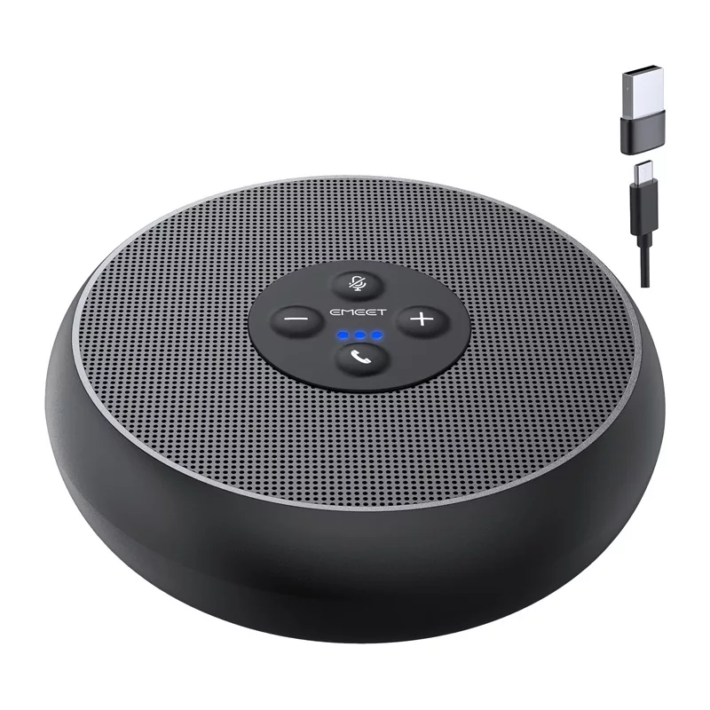 EMEET OfficeCore M1A Konferenzlautsprecher - USB-C & Bluetooth 5.0, KI-Rauschunterdrückung, 360° Sprachaufnahme