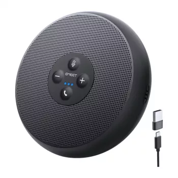 EMEET OfficeCore M1A Konferenzlautsprecher - USB-C & Bluetooth 5.0, KI-Rauschunterdrückung, 360° Sprachaufnahme