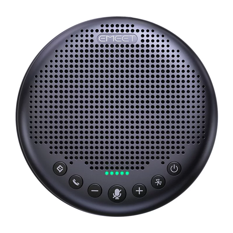EMEET OfficeCore Luna Plus Kit Konferenzsystem - Dual Lautsprecher-Set mit Daisy Chain, 360° omnidirektionalem Mikrofon, USB-C & Bluetooth 5.0, Geräuschunterdrückung, 15h Akku