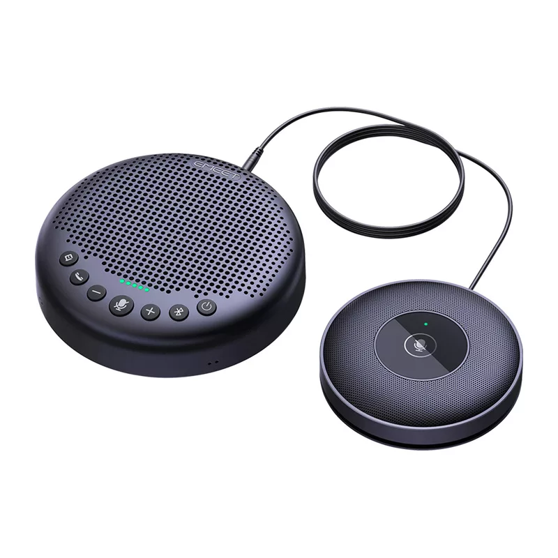 EMEET OfficeCore Luna Plus Kit Konferenzsystem - Dual Lautsprecher-Set mit Daisy Chain, 360° omnidirektionalem Mikrofon, USB-C & Bluetooth 5.0, Geräuschunterdrückung, 15h Akku