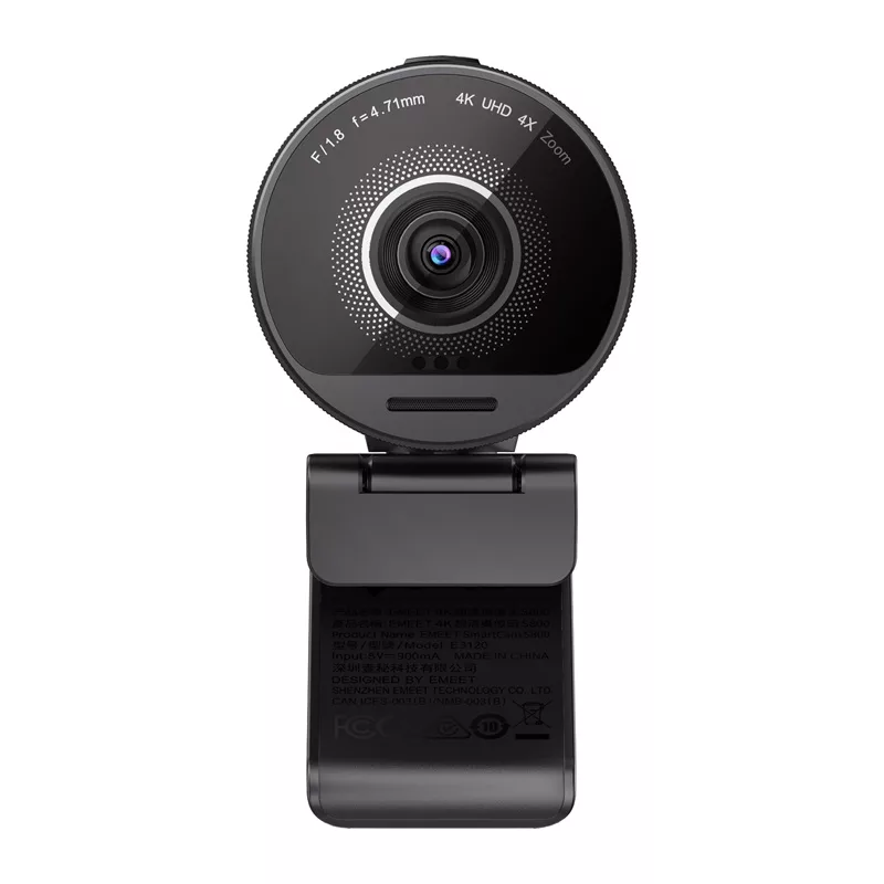 EMEET SmartCam S800 4K UHD Webcam mit Autofokus, Dual-Mikrofonen, Datenschutzblende, USB-C