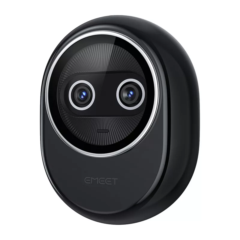 EMEET Piko+ Webcam 4K UHD mit Autofokus, Dual-Mikrofonen, Datenschutzblende, USB-C, Schwarz