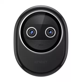 EMEET Piko+ Webcam 4K UHD mit Autofokus, Dual-Mikrofonen, Datenschutzblende, USB-C, Schwarz