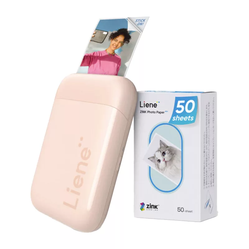 Liene Pearl 2x3 Tragbarer Fotodrucker (Pink)
