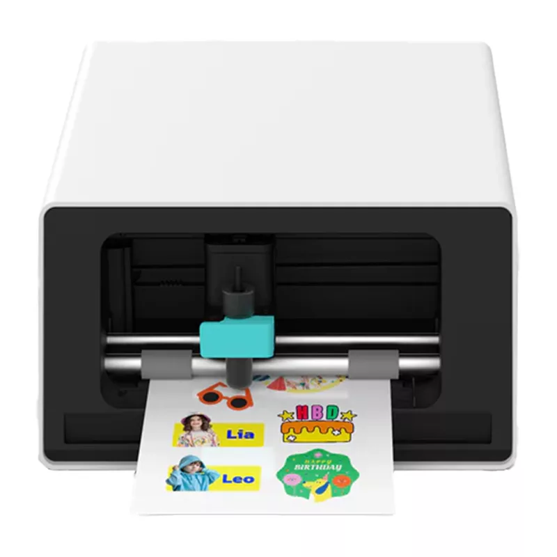 Liene Pix Cut 2-in-1 Tragbarer Fotodrucker - ZINK-Technologie, Bluetooth 5.0, eingebauter Cutter, Aufkleberdrucke