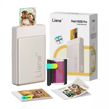 Liene Pearl N200 Pro 2x3 Tragbarer Fotodrucker (Gold)