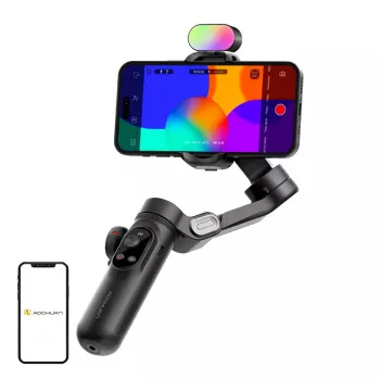 AOCHUAN X Pro Gimbal mit RGB-Beleuchtung (Schwarz)