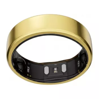 RingConn Smart Ring Gen2 - Schlaf- & Fitness-Tracking Wearable - Herzfrequenz - King Gold Größe 10