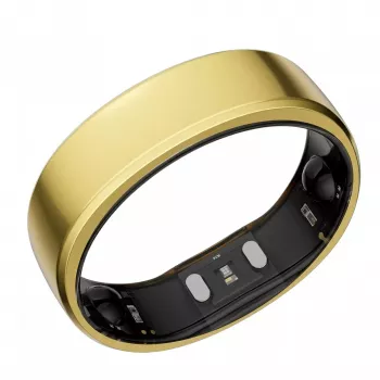 RingConn Smart Ring Gen2 - Schlaf- und Fitness-Tracking Wearable - Herzfrequenz - King Gold Größe 11
