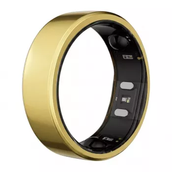 RingConn Smart Ring Gen2 King Gold Größe 12 - Schlaf- & Fitness-Tracker Wearable mit Herzfrequenzmessung