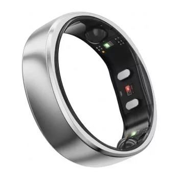 RingConn Smart Ring Gen2 Air für Damen und Herren - Schlaf- und Fitness-Tracking Wearable - Herzfrequenz - Galaxy Silber Größe 8