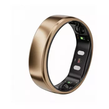 RingConn Smart Ring Gen2 Air für Damen und Herren – Schlaf- und Fitness-Tracking-Wearable – Herzfrequenz – Dune Gold Größe 10