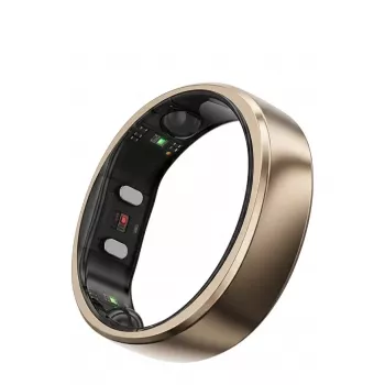 RingConn Smart Ring Gen2 Air für Damen und Herren – Schlaf- und Fitness-Tracking Wearable – Herzfrequenz – Dune Gold Größe 13