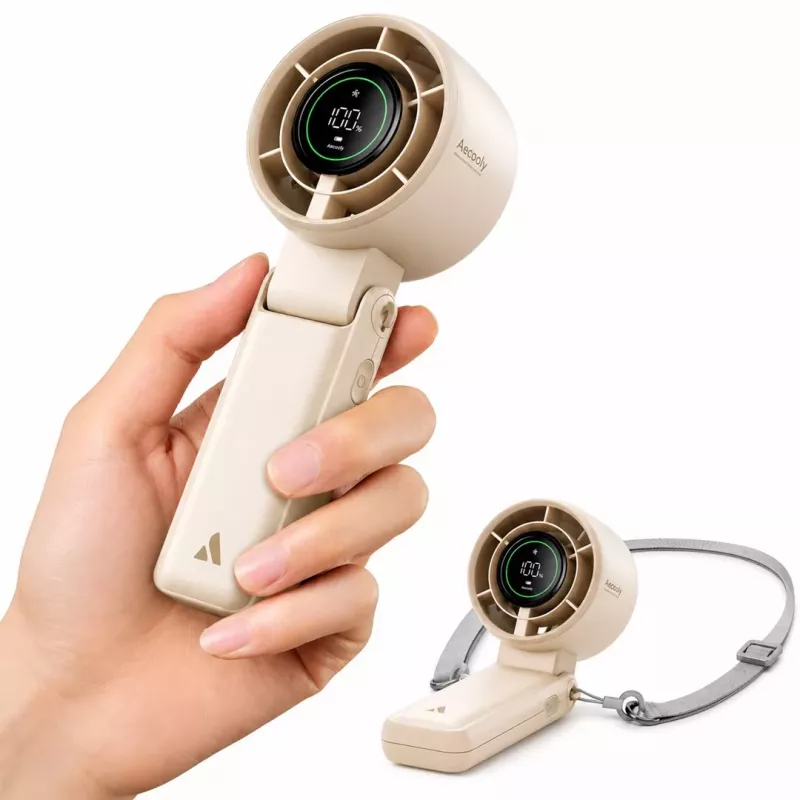 Aecooly Halo 02 Tragbarer Handventilator, Beige