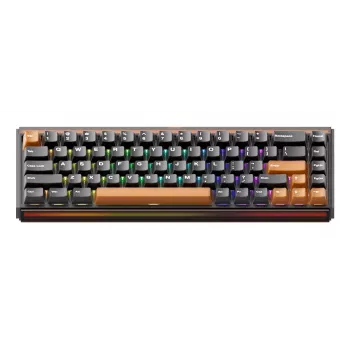 AKKO RAY68-HE Brown Mechanische Gaming-Tastatur 68 Tasten Tri-Mode Wireless