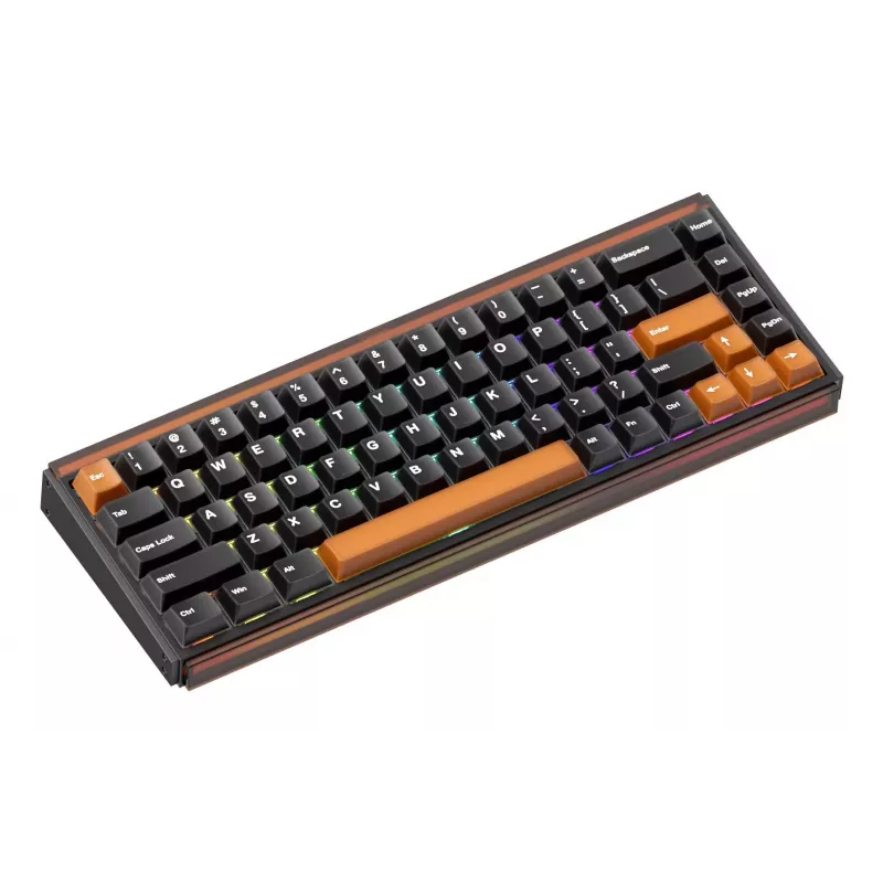 AKKO RAY68-HE Brown Mechanische Gaming-Tastatur 68 Tasten Tri-Mode Wireless