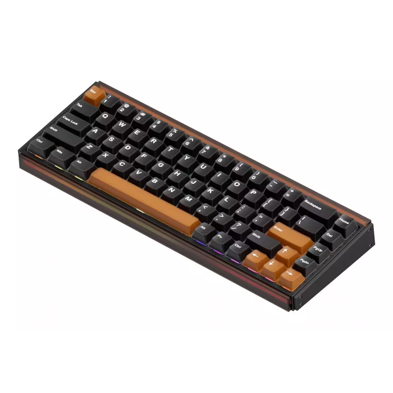 AKKO RAY68-HE Brown Mechanische Gaming-Tastatur 68 Tasten Tri-Mode Wireless