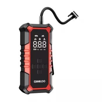 GOOLOO A6 Gear Air Compressor - Digitaler Reifenfüller mit 150 PSI, 6000mAh Akku, LED-Taschenlampe, USB-C-Ladung