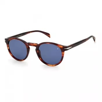 David Beckham DB-1036-S-0UC Sonnenbrille Herren Rechteckiger Acetatrahmen Grüne Gläser 49/23/145 mm