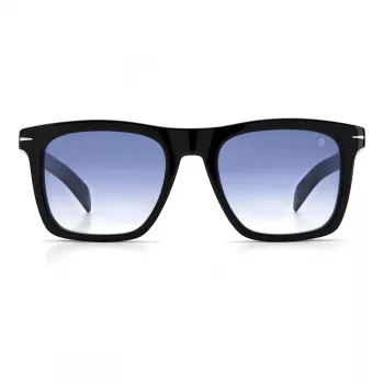 DAVID BECKHAM DB-7000-S-BSC Sonnenbrille Herren Square Acetat Schwarz Gestell Graue Gläser 51mm