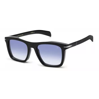 DAVID BECKHAM DB-7000-S-BSC Sonnenbrille Herren Square Acetat Schwarz Gestell Graue Gläser 51mm