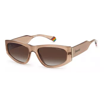 POLAROID PLD6169S10A Unisex Sonnenbrille - Schwarzer Rahmen Graue Gläser 55mm