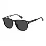 POLAROID PLD4117GSX807 Herren Rechteck-Sonnenbrille - Schwarzer Rahmen, graue polarisierte Gläser, 55 mm