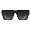 DSQUARED2 ICON Herren-Sonnenbrille ICON0004S80S - Schwarzer Acetatrahmen, graue Polycarbonatgläser, 55/19/145 mm