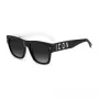 DSQUARED2 ICON Herren-Sonnenbrille ICON0004S80S - Schwarzer Acetatrahmen, graue Polycarbonatgläser, 55/19/145 mm