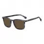 BOSS BOSS1364SJBW Sonnenbrille Herren Rechteckig Schwarzer Rahmen Graue Gläser 53mm