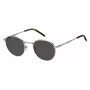 Tommy Hilfiger Herren-Sonnenbrille TH-1973-S-6LB - Eckiger Kunststoffrahmen, graue Polycarbonatgläser, UV400-Schutz