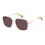 Polaroid PLD6194SX8KJ Damen eckige polarisierte Sonnenbrille - Schwarz/Grau