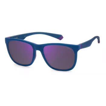 POLAROID PLD2140S802 Unisex Rechteckige Sonnenbrille - Havana/Braun - Polarisiert UV400
