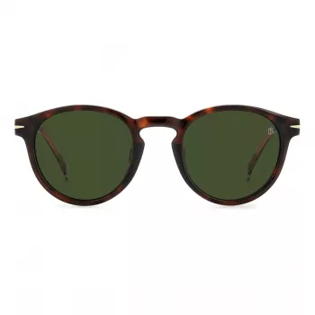 DAVID BECKHAM DB-1111-S-086 Unisex Sonnenbrille Havanna/Schildpatt Acetatrahmen Graue Polycarbonatgläser 52mm