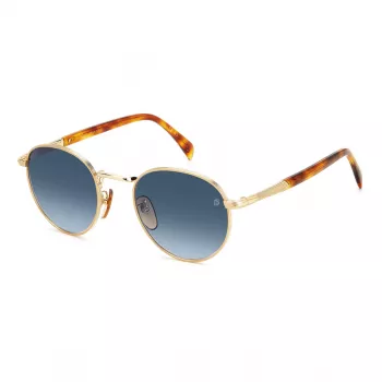 DAVID BECKHAM DB-1116-S-06J Rechteckige Havana Sonnenbrille - Grüne Gläser 51mm