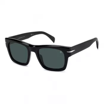 DAVID BECKHAM DB-7099-S-807 Herren-Sonnenbrille - Schwarzer Rahmen, graue Gläser, 51 mm