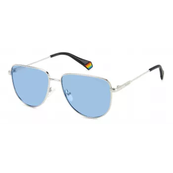 Polaroid PLD6196SX010 Unisex Square Sonnenbrille - Schwarzer Rahmen Graue Polarisierte Linse 56mm
