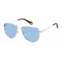 Polaroid PLD6196SX010 Unisex Square Sonnenbrille - Schwarzer Rahmen Graue Polarisierte Linse 56mm