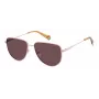 POLAROID PLD6196SX8KJ Unisex eckige Sonnenbrille - Havana Rahmen, braune polarisierte Gläser