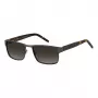 Tommy Hilfiger Herren TH-1974-S-SVK Rechteckige Sonnenbrille Schwarz/Grau 57mm