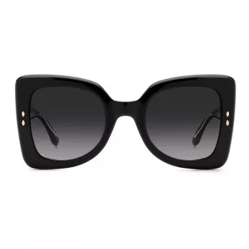 ISABEL MARANT Damen-Sonnenbrille IM-0120-S-807 - Rechteckiger Acetat-Rahmen, graue Polycarbonat-Gläser, 52 mm
