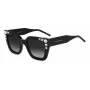 CAROLINA HERRERA HER0130S807 Damen Butterfly Sonnenbrille Glänzend Schwarz Grau 52mm