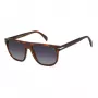David Beckham DB-7111-S-EX4 Sonnenbrille Herren Quadratisch Acetat Schwarz Gestell Graue Gläser 56/17/145 mm