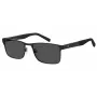 TOMMY HILFIGER TH-2040-S-807 Herren Rechteck-Sonnenbrille Schwarz/Grau 56/19/145 mm