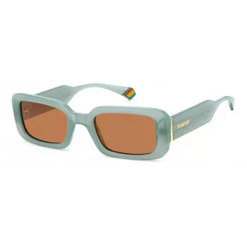 Polaroid PLD6208SX1ED Damen Katzenaugen-Sonnenbrille - Schwarzer Rahmen, Graue polarisierte Gläser - 52 mm