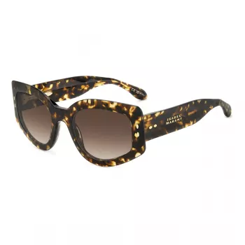 ISABEL MARANT IM-0156-S-086 Damen Rechteckige Sonnenbrille Havana 54mm