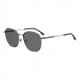 BOSS BOSS1561FSK6L Herren Rechteck-Sonnenbrille - Schwarzer Rahmen Graue Gläser 57/20/145 mm