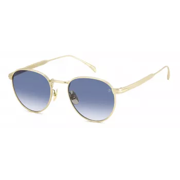 DAVID BECKHAM DB-1142-S-AOZ Sonnenbrille Herren Gold Metallrahmen Grüne Gläser Pilot Aviator 51mm
